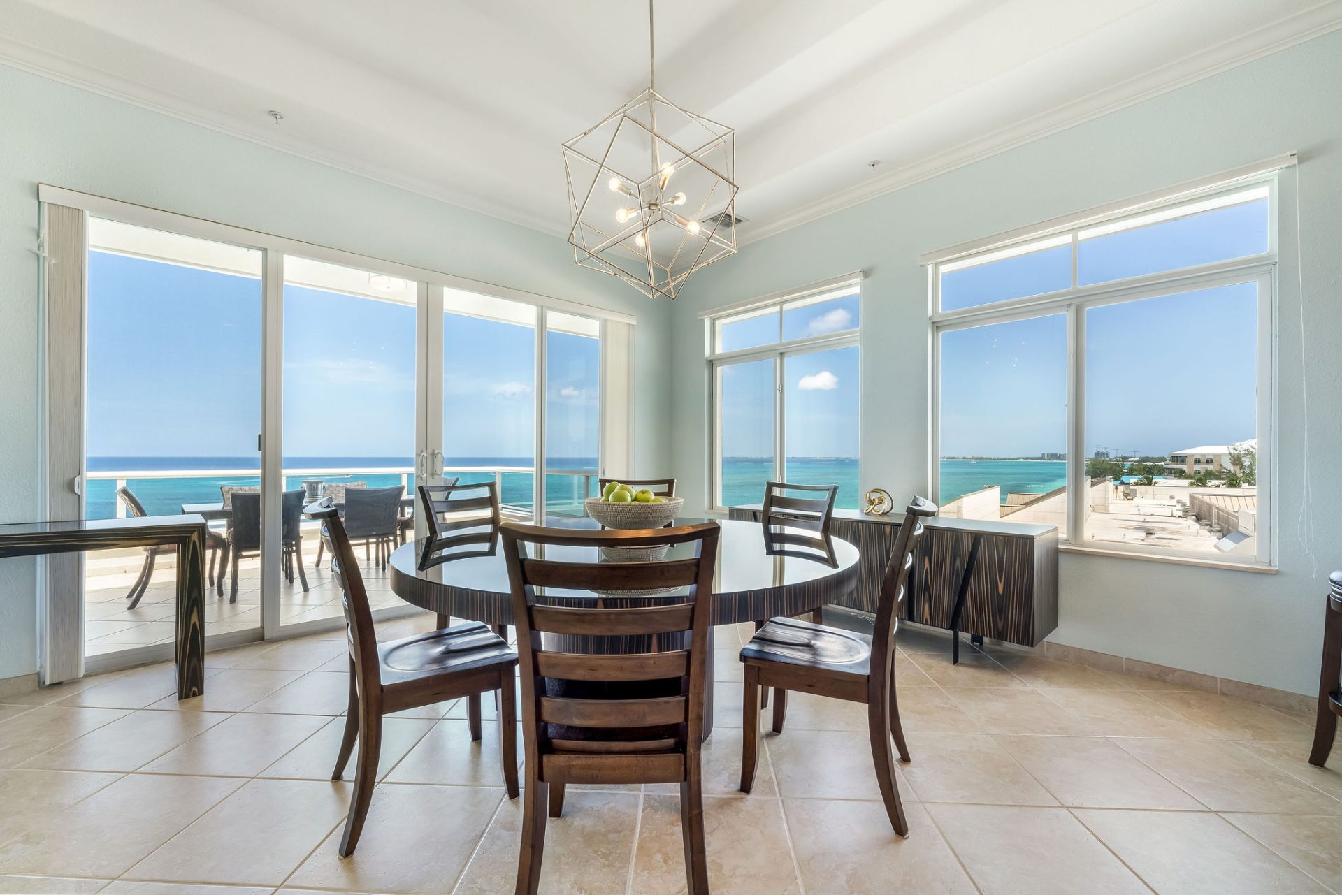 South Bay Beach Club Penthouse dining area outside view