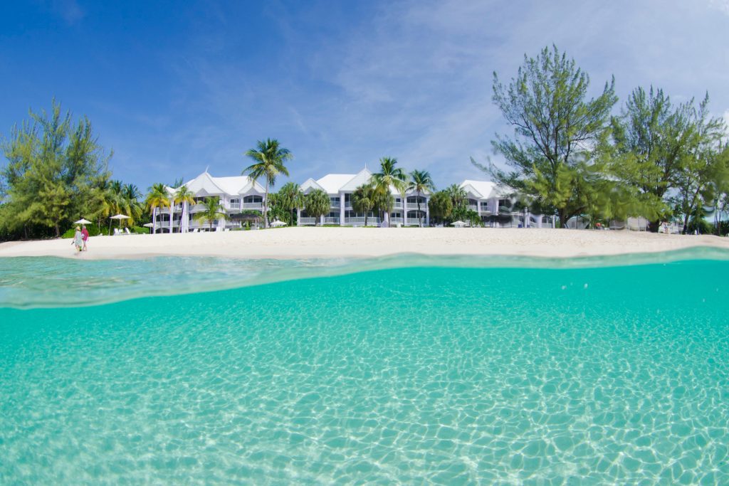 Beachfront properties in the Cayman Islands.