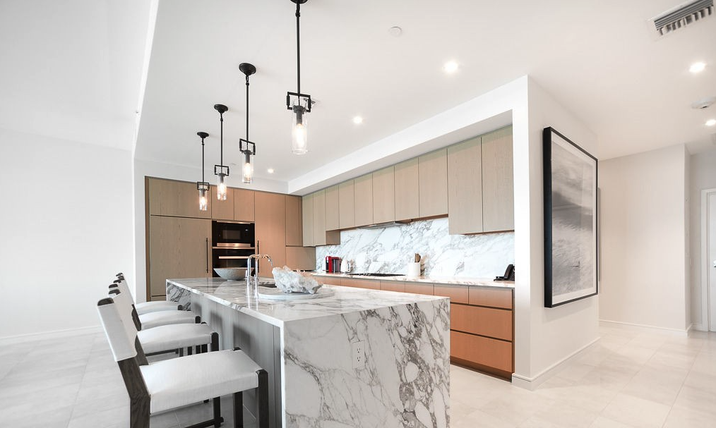 Gourmet Kitchen, Interior shot of kitchen from Seafire Residences cayman Islands.